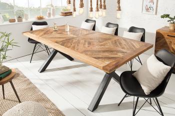 Mangohouten eettafel bruin 160 cm