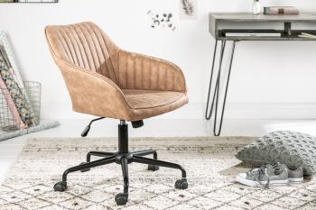 vintage bureaustoel taupe