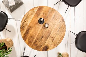 Ronde tafel mango hout bruin