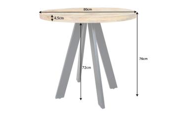 Ronde tafel mango hout bruin