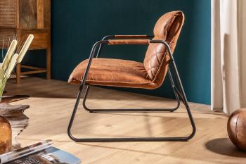 Vintage fauteuil lichtbruin