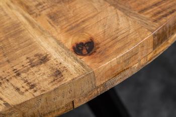 ronde eettafel bruin mango 120cm