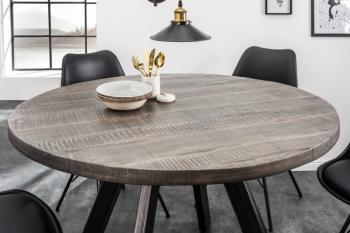 ronde eettafel grijs mango