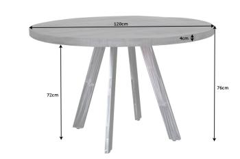 ronde eettafel grijs mango