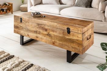 smalle salontafel mango bruin