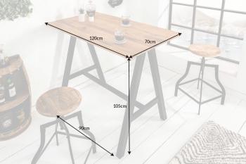 bartafel eiken 120 cm