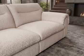 Sfeervol 4-zits bankstel beige boucle 245 cm