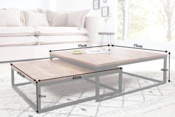 moderne salontafel set sheesham