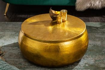 salontafel goud hamerslag 70 cm