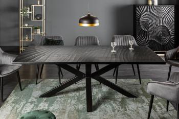 Scorpion tafel zwart mango 200 cm
