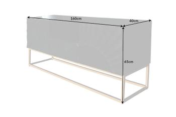 TV meubel zwart mango 160 cm