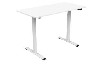 electrisch verstelbaar bureau wit 120 cm