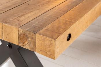 mango houten tafel met X frame