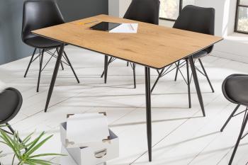 eettafel eiken look 140 cm