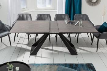 uitschuifbare tafel grijs keramiek 180-230 cm