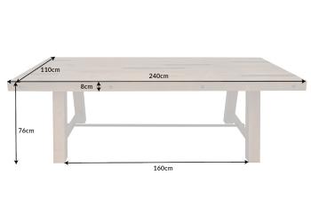 houten tafel 240 cm