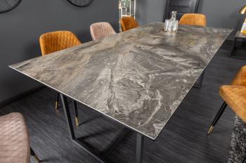 eettafel taupe keramiek 200 cm