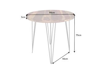 ronde tafel sheesham hout 80 cm