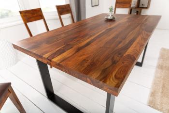 eettafel sheesham hout 160 cm