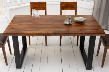 eettafel sheesham hout 160 cm