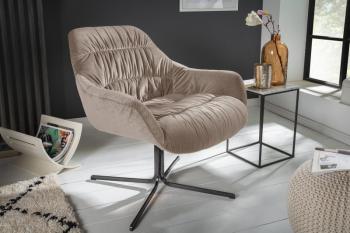fauteuil champagne beige