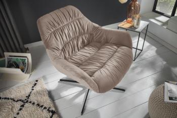 fauteuil champagne beige