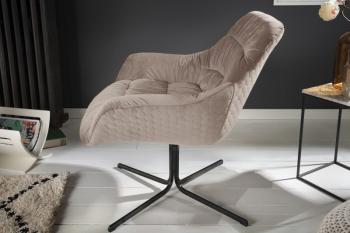 fauteuil champagne beige