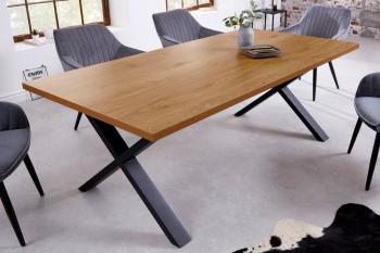 eettafel eikenlook bruin 180 cm