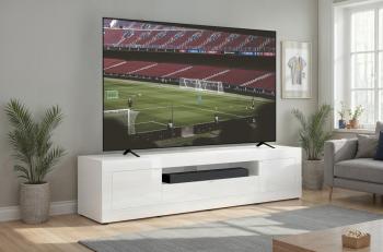 hoogglans wit tv meubel 245 cm