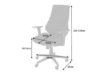 Ergonomische bureaustoel stof