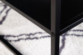 zwarte metalen salontafel 100 cm