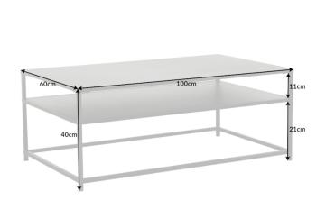 salontafel zwart metaal 100 cm