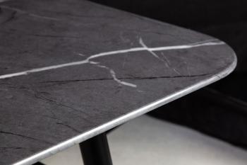 Hoge salontafel grijs marmerlook 110 cm
