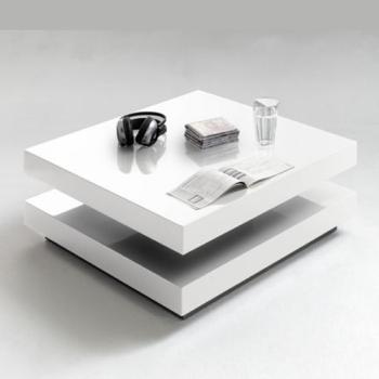salontafel draaibaar vierkant wit