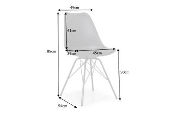 scandinavische stoel grijs