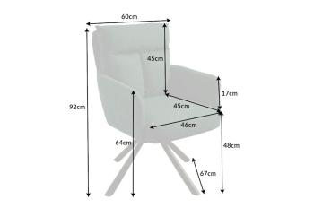 Moderne draaibare stoel groen
