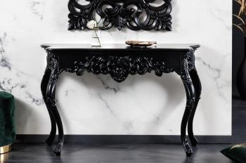 barok sidetable zwart 110 cm
