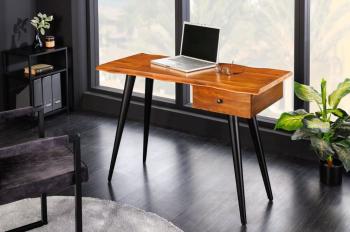 laptop bureau massief hout 110 cm
