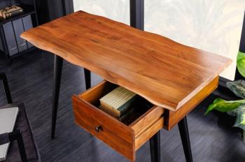 laptop bureau massief hout 110 cm