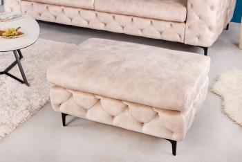 Hocker modern barock champagne