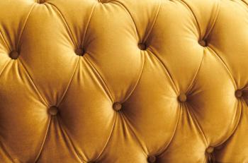 chesterfield 3-zitsbank fluweel geel