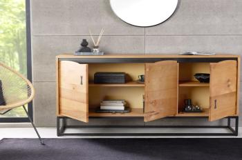 Dressoir Artwork eiken 150 cm zijkant