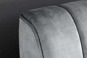 Bedombouw grijs fluweel 177x235 cm