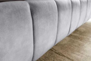 Bedombouw grijs fluweel 177x235 cm