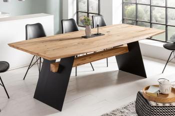 Design eetkamertafel eiken 200 cm sfeerbeeld