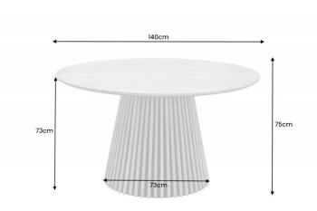 ronde eiken tafel 140 cm walhalla