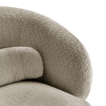 draaibare fauteuil Bouclé taupe