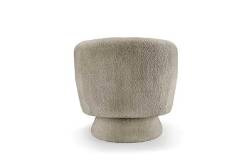Draaibare fauteuil Bouclé taupe