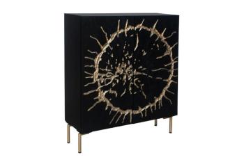 Highboard Sun zwart mangohout
