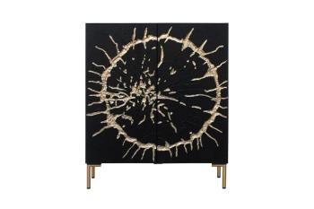 Highboard Sun zwart mangohout